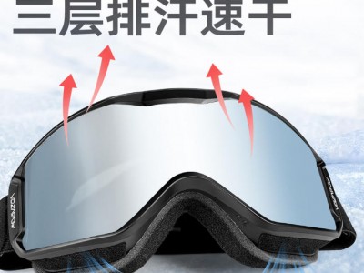 VOZAPOW沃飒滑雪眼镜登雪山双层防雾